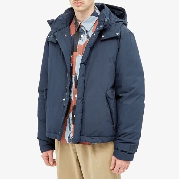 Kenzo Duvet Down Jacket Size L Mens Blue Defect NWT - Picture 1 of 16